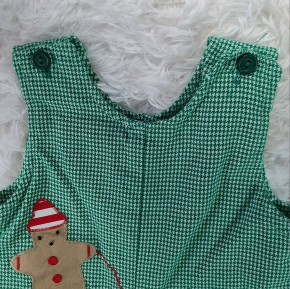 Funtasia Too Baby Green Reversible Gingerbread Man / Zebra Onsie Size 12M - Picture 3 of 14